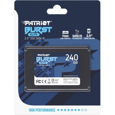 Patriot SSD Burst Elite 240GB 2.5" SATA-600 - Ultra-Fast Performance & Reliability for Your System